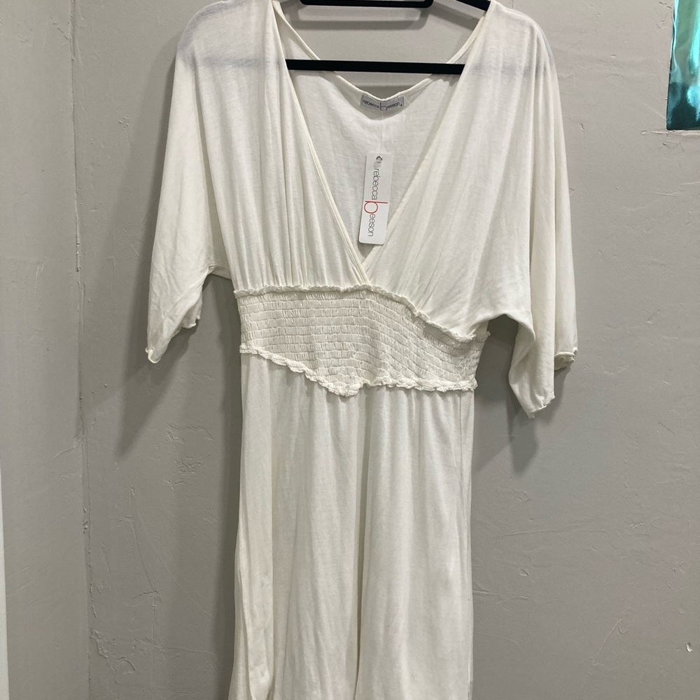 Rebecca Beeson Cream V-Neck Top/dress